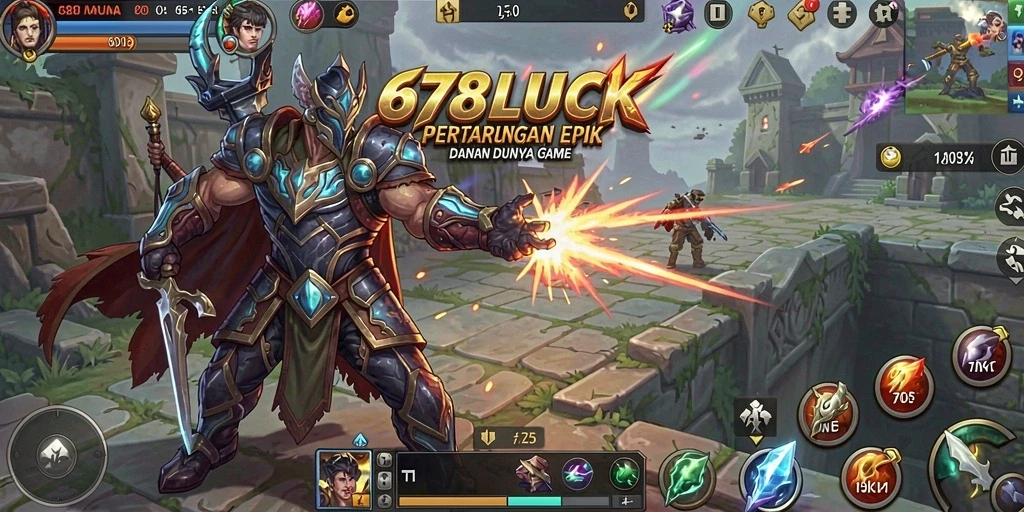 Screenshot 678LUCK menampilkan aksi bertarung yang mendebarkan.