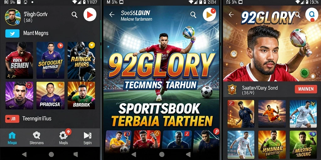 Tangkapan layar gameplay 92GLORY menampilkan taruhan olahraga yang seru.