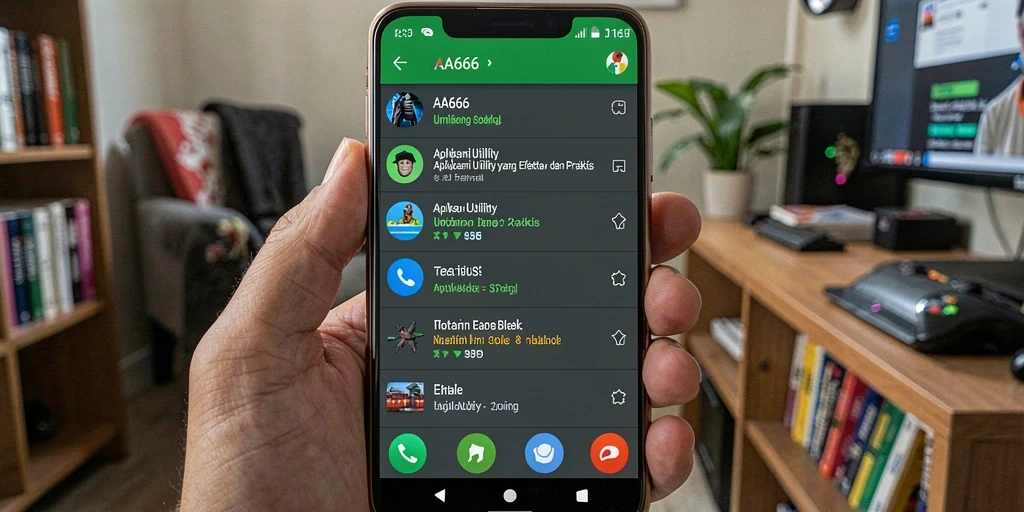 Tampilan antarmuka AA666 yang sederhana dan fungsional.
