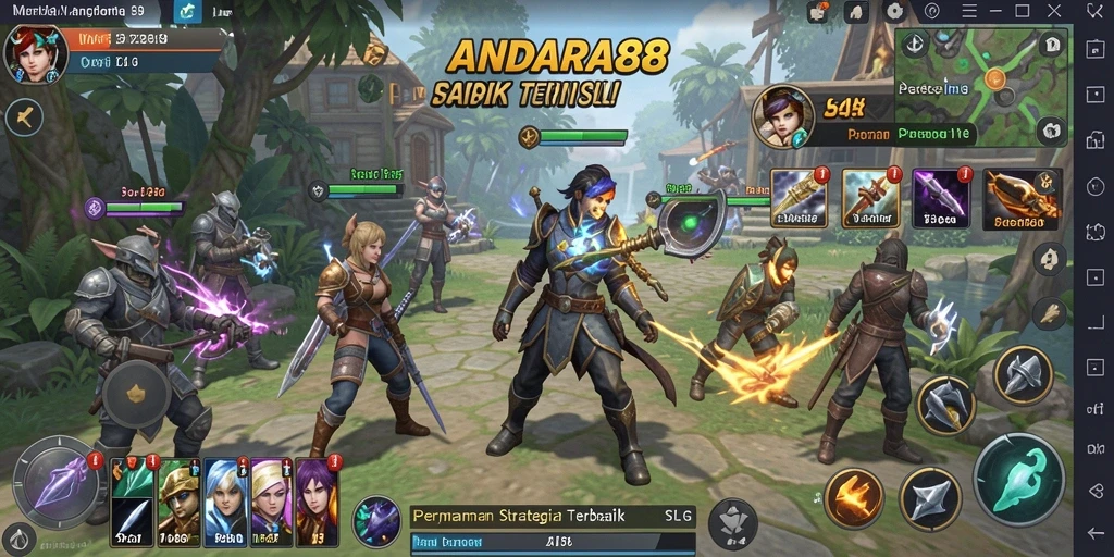 Tampilan menarik gameplay ANDARA88 dengan elemen strategi SLG.