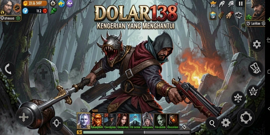Screenshot gameplay DOLAR138 dengan suasana Horror yang mencekam.