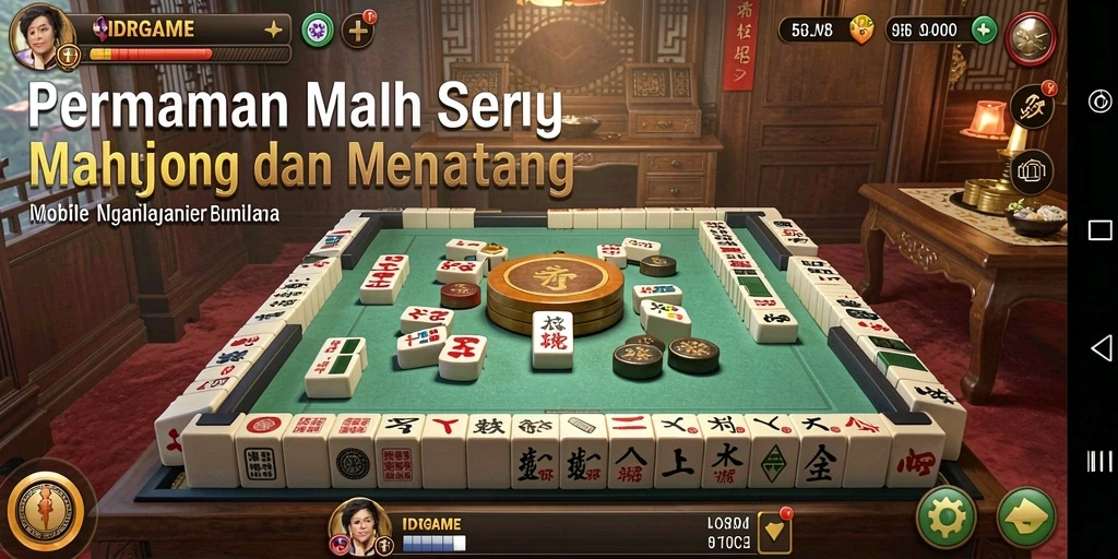 Tampilan gameplay menarik dari permainan Mahjong IDRGAME.