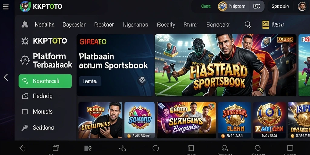 Tampilan antarmuka KPKTOTO dengan permainan sportsbook yang menarik.