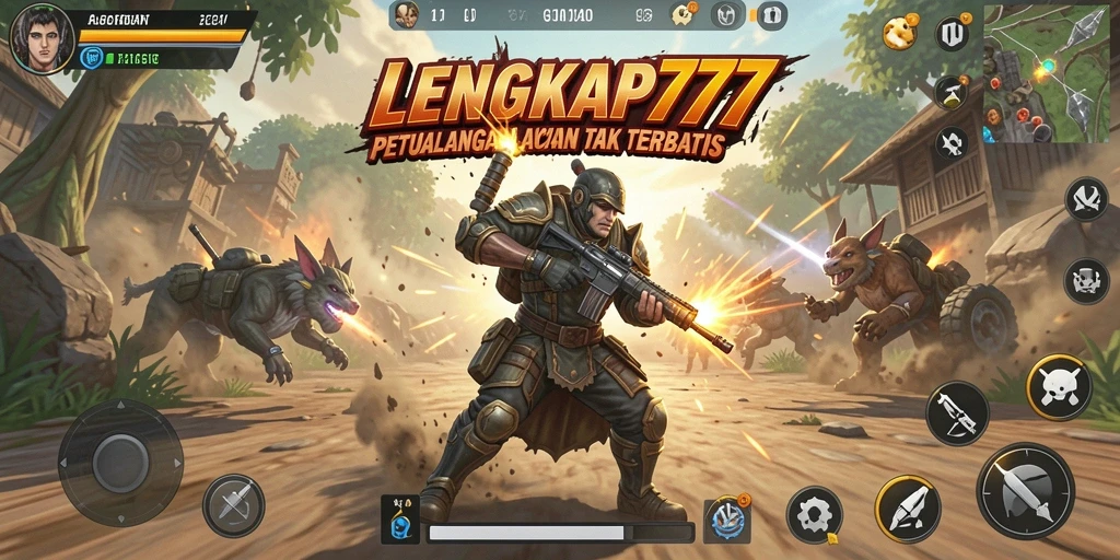 Tampilan gameplay mendebarkan di dunia LENGKAP777.