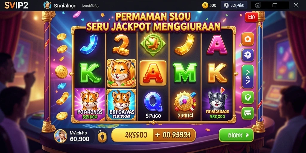 Gameplay seru dari SVIP2 dengan berbagai tema slot menarik.